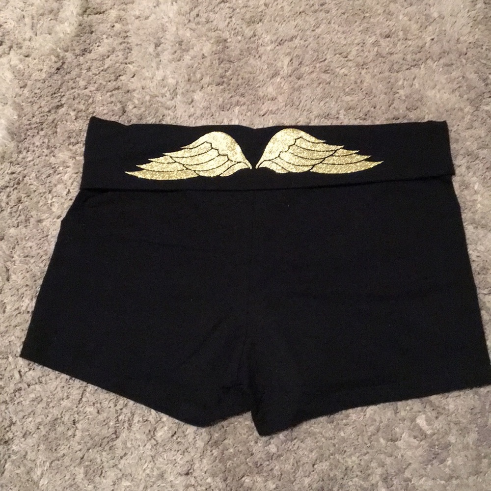 Pink Victoria’s Secret yoga shorts
